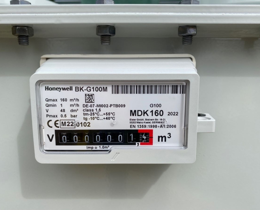 An energy meter used when setting up a new energy connection