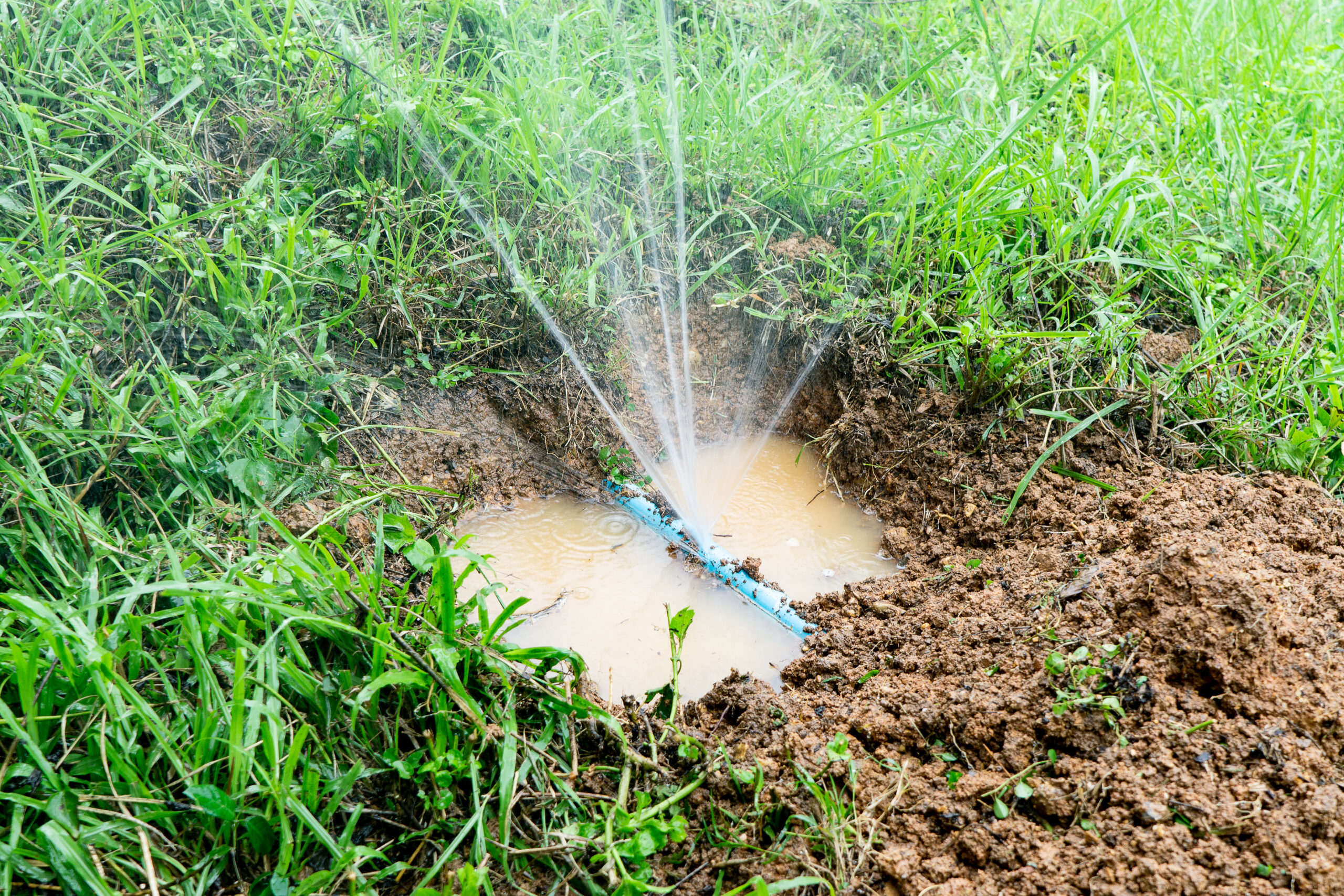 Water,Pipe,Break,leaking,From,Hole,In,A,Hose,Connection,Joint