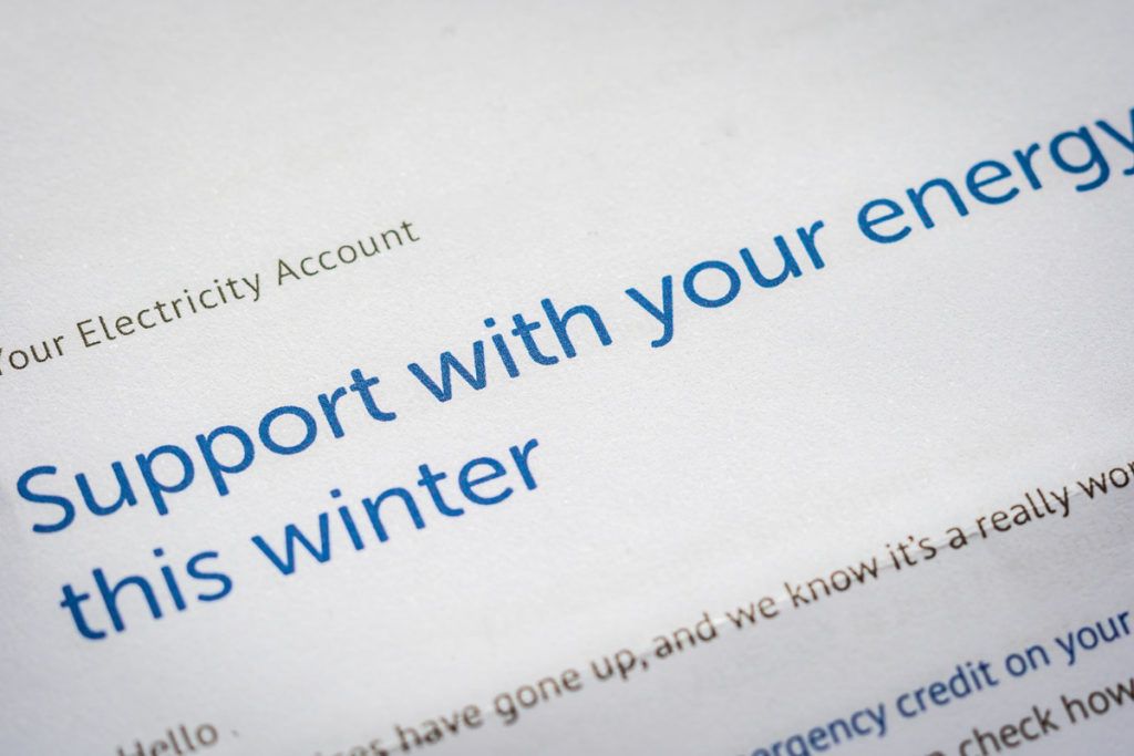 A letter about the energy bills support people can receive 